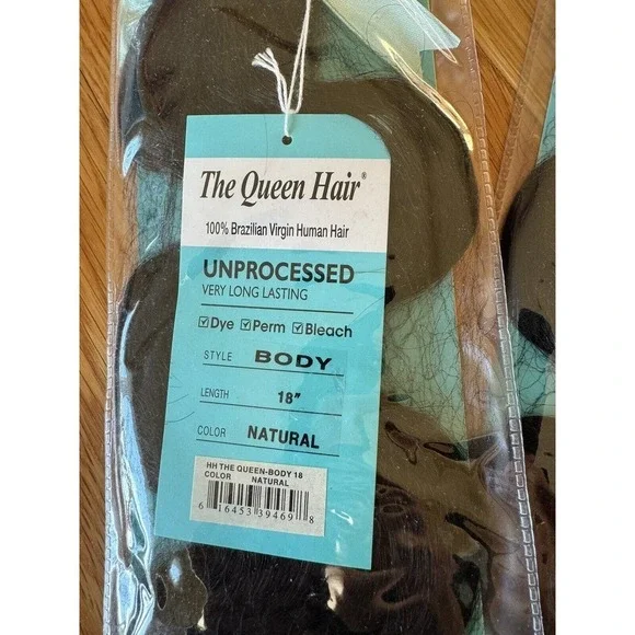 100% Human Hair Extensions Clip In Virgin Brazilian 18” 20A Grade Natural Black - Picture 2 of 6